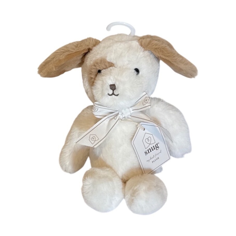 Snug My Best Friend Plush Puppy Dog White Tan Floppy Ears Lovey Comfort Toy NWT